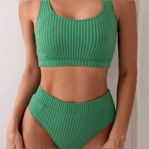 Shein Swimsuit/Two Piece Bikini In Kelly Green Size L